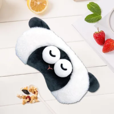 Cute Sleep Masks - Cartoon Animal Sheep Eye Mask, Plush Sleeping Mask & Travel Blindfold for Kids, Girls & Adults