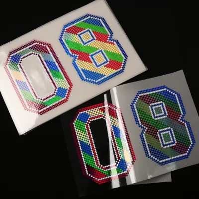 Custom Made Bling Name and Number Shirt Buying Required Hotfix Sequin Spangle Transfer