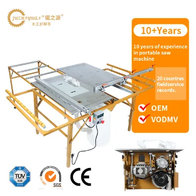 Long Service Life Dust Free Woodworking Cutting Portable Panel Straight Saw Machine Cierra De Mesa
