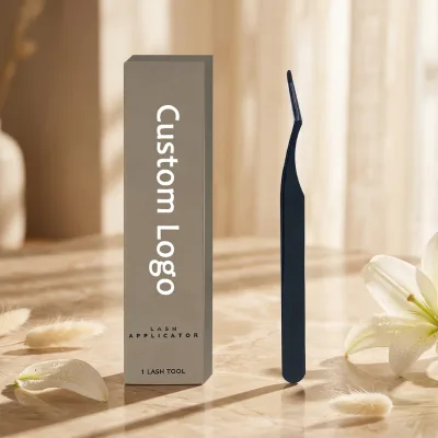 Lash Tweezers Fiber Tip Custom logo Stainless Steel Eyelash Tweezers