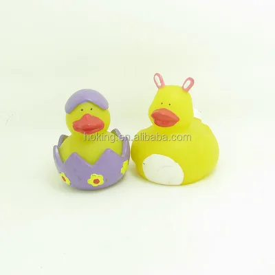 Easter LED Flashing Bath Toys Light-Up Plastic Rubber Ducks for Bath Time Fun
