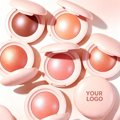Hot Selling Factory OEM Vegan Blush Pressed Powder Compact Wholesale Waterproof Custom Private Label Blusher Palette
