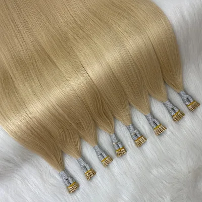 I Tip Human Hair Extension Dark Brown Prebonded 100% Remy I Tip Hair Extensions Natural Remy I Tip Hair Extension