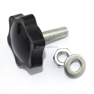 M6 M8 Metric Round Head Plastic Knob Adjustment Hand Tighten Screw