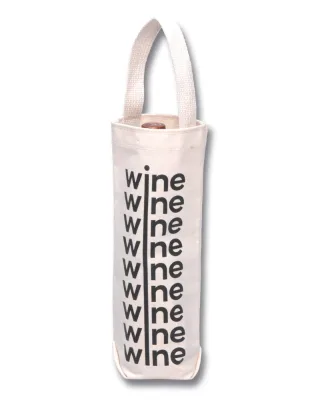Reusable Custom Shopping Bags Wine Water Bottle Heavy Duty Cloth Canvas Holder Fabric Tote Bag