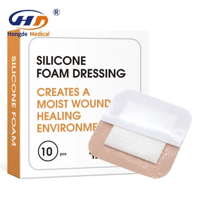 Custom Sterile Silicone Foam Wound Dressing High Absorbent Repositionable for Diabetic Foot Pressure Ulcer HD