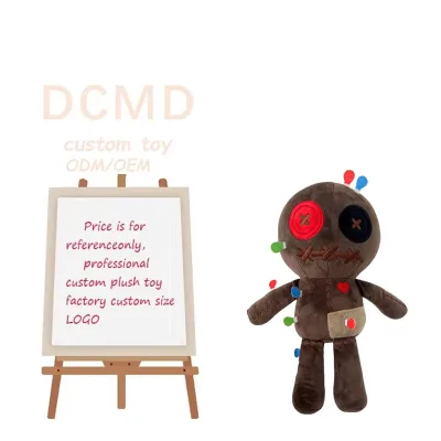 Custom LOGO Custom Packaging Sewing Doll New Embroidery Knitted Halloween Dress Doll Patchwork Doll Plush Toy