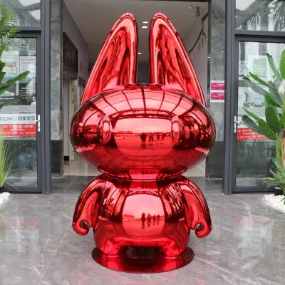 Nordic Creative Modern Resin & Fiberglass Balloon Dog Customizable Outdoor Home Decoration Animal Statue Art Abstract Sculpture