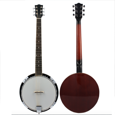 Custom LOGO Maple Wood Color 6 Strings Musical Instrument Traditional Banjo