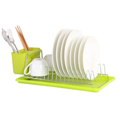 Home Kitchen and Dining Room Drain Cutlery Rack Removable Bowl Holder Plastic Stainless Steel Storage Racks & Shelving Units