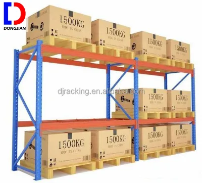 DJ Factory Customized Strong Carrying Capacity Selective Dexion Style Pallet Racking with Wire Mesh Decking