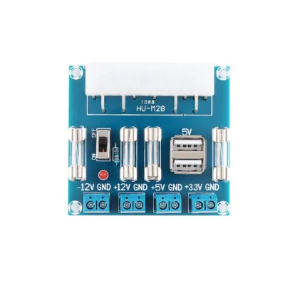 Original HU-M28 Desktop Computer Power Adapter Board ATX Power Outlet Module