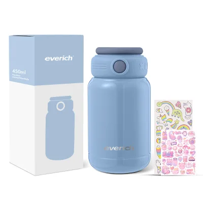 Food Containers Children Thermos Bottle Leak Proof Reusable Stainless Steel Eco-Friendly Laser Engraved With Locking Lid