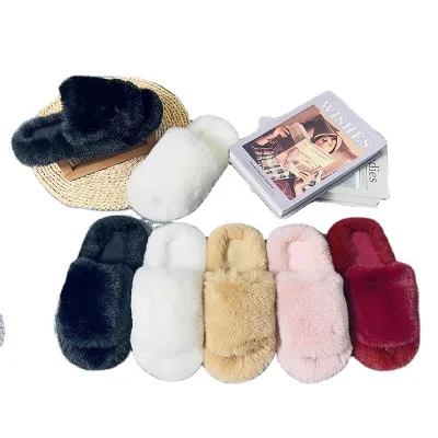 Hot Wholesale slippers Woman Fashion Shoes Beautiful Fluffy for Women Comfortable slippers Pvc slippers for Women