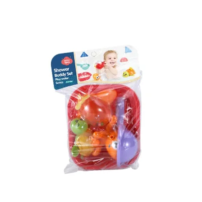 ABS+PE Funny Animal Baby Bath Tub Toys 5 Pack Water-Resistant Plastic with Clockwork Feature Fun for Playing in Bath