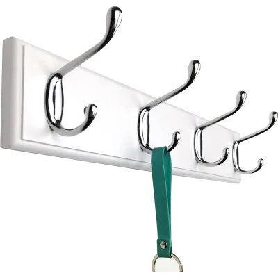 Wholesale Solid Pattern Multifunctional Kitchen Bathroom Hooks Self-Adhesive Wall Hanger with Crystal Row Rail