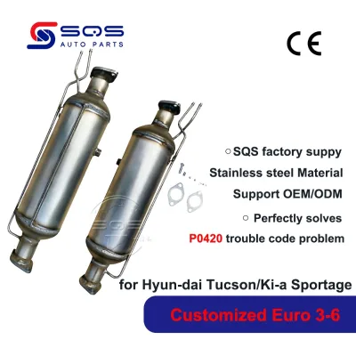 SQS OEM/ODM High-Quality For Hyun-dai Tucson 04-10 & Ki-a Sportage 05-10 Catalyst & Diesel Particulate Filter with CE