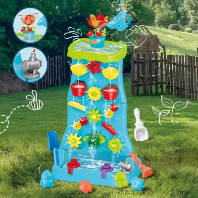 Outdoor Water Wall Sand Toy for Kids Interactive Splash Games Develop Motor Skills Creativity