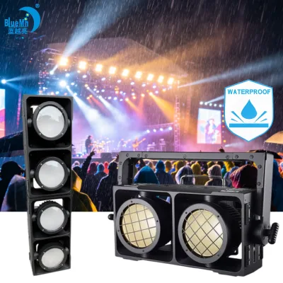 IP67 2x300W Two Eyes High Brightness LED Blinder Light Bar Warm/Cold White Splicing DMX512 for DJ Party Wedding Stage Music Show