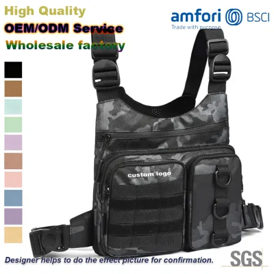 Wholesale Travel Mens Chest Bag Vest Portable Bladder Hydration Bag Motorcycle Cycling Tactical Vests