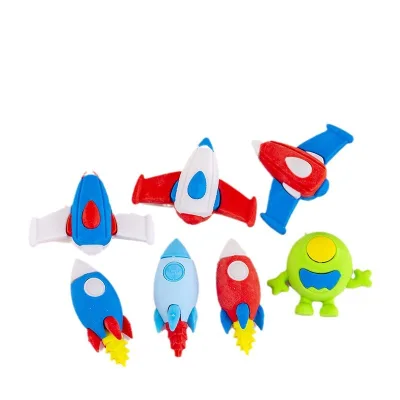 Aerospace Series Creative Cute Student Stationery Wholesale PRIZE Reward Gift TPR Material Pencil Eraser