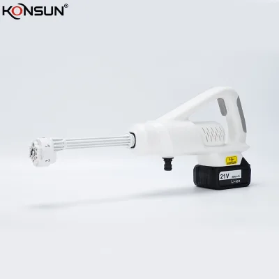 KONSUN Factory Price Portable Battery Wireless Cordless Electric High Pressure Car Washer for DIY Use