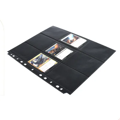 11 Holes 9 Pocket Double-Sided Protector Sports Card Sleeves Pages Fit for Standard Sized Cards