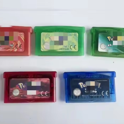 Spanish Version Pokemoned Video Game Card for GBA Card Video Games Cartridge for Gameboy Advance
