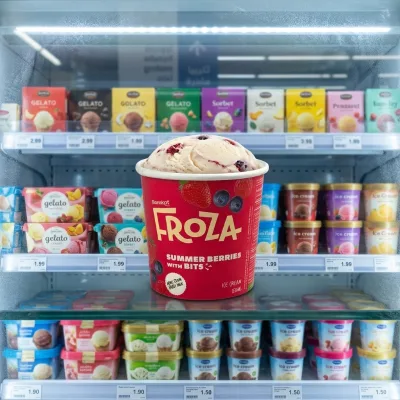 VVG Custom Logo Printed Disposable Single Wall Paper Ice Cream Cups & Bowls with PE Coating Eco-Friendly Food Grade
