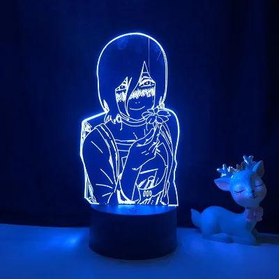 3d Led Lamp Anime Chainsaw Man for Bedroom Decoration Nightlight Kids Birthday Gift Manga Chainsaw Man Led Night Light