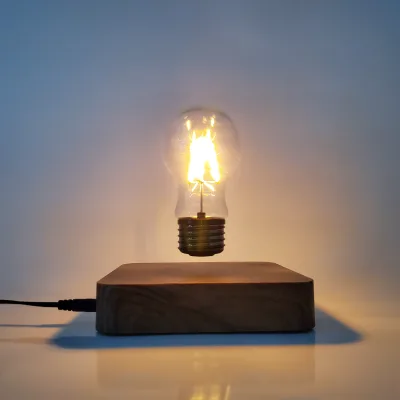 HCNT Magnetic Levitating Bulb Light Wireless Rotating Floating Lamp Led Bulb Table Lamp Personalized Gifts