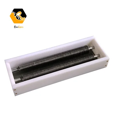 Beekeeping Tool Double Roller Slit Manual Honey Uncapper Bee Spleen Honeycomb Frame Uncapped Honey Uncapping Machine