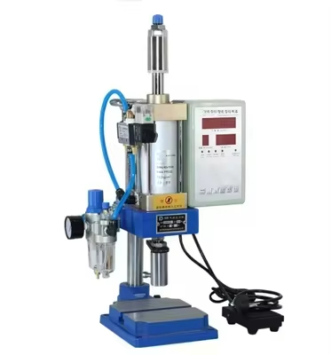Automatic Eyelet Stamping Machine Single Column Coin Pneumatic Press 200kg Adjustable Force Table Press Punching New Engine