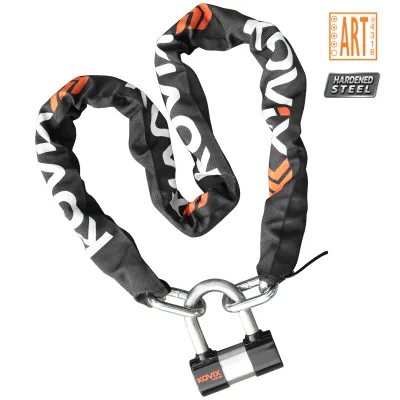 High Security Heavy Duty Chain and U-Lock Combo Thick Bike Lock for Scooter and E-Bike Small U Disk for Easy Storage