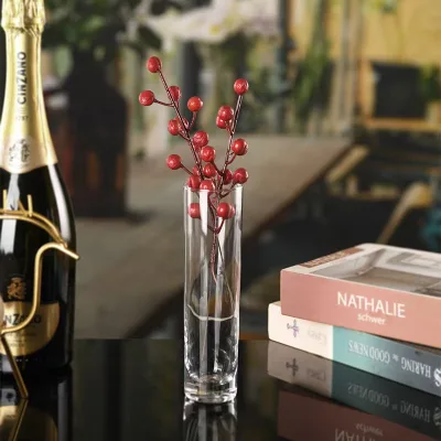Various Sizes Nordic Vintage Glass Cylindrical Bud Vases Decorate the Home Office Wedding Center