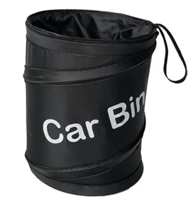 Collapsible Black Car Trash Can Pack Trash Bag Rubbish Waste Bin for Little Leak Proof Car Cooler Bag Garbage Bag Wastebasket