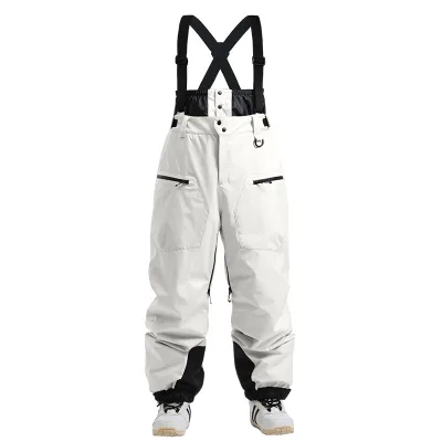 New Style Winter Ski Pants for Men & Women Breathable & Windproof Waterproof Thickened Straps Warm Single Double Plate