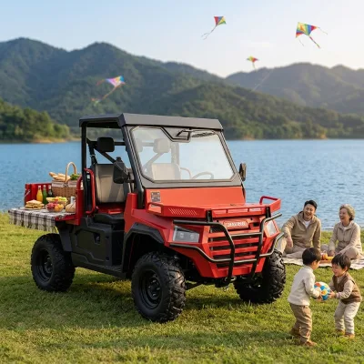Premium 1000CC Side-by-Side UTV with Versatile Cargo Bed | Family Leisure Vehicle for Camping & Outdoor