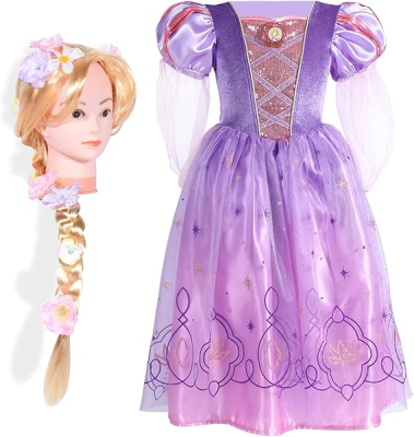 Dress up for Girls Princess Costumes Party Gift Fancy Dress Deluxe Princess Fancy Dress With Accessories Halloween Costumes