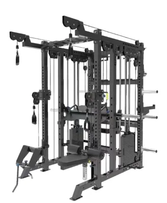 DINUO USD-3021c Heavy Duty Commercial Metal Multi-function Smith Machine Free Squat Bench Press Frame 80kg Per Side 500kg Max