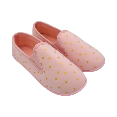 Girl's Kids Lightweight Closed Back Jersey Printing with Glitter Star Indoor Outdoor Injection Slippers