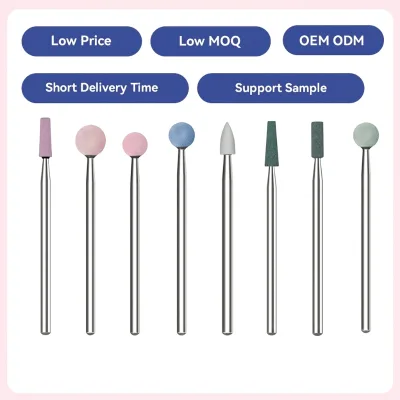 Hot Sale Ceramic Stone Nail Drill Bits Ceramic Nail Polishing Bits Manicure Pedicure Tool for Gel Cuticle Remover Salon Use