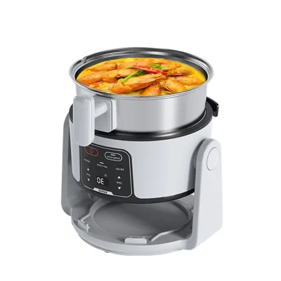 2L Portable Flip Air Fryer Muti Function Cooker Travel Electric Smart Glass Air Fryer