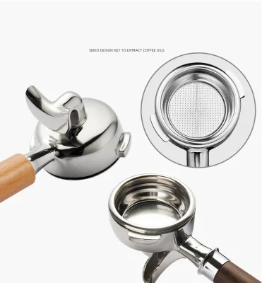 Barista Tools Stainless Steel Coffee Portafilter in 58mm for Nova Brevill Coffee Machine with Two Fillister Portafilter