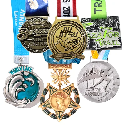 3D Custom Spinning 3K Running Metal Gold Silver Bronze Sport Custom Awards Medals for Sublimation