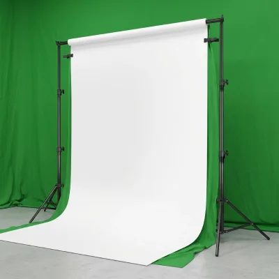 Adjustable Photo Backdrop Stand Kit Background Cloth 2x3M Photography Background Support System for Studio Video Live Stream