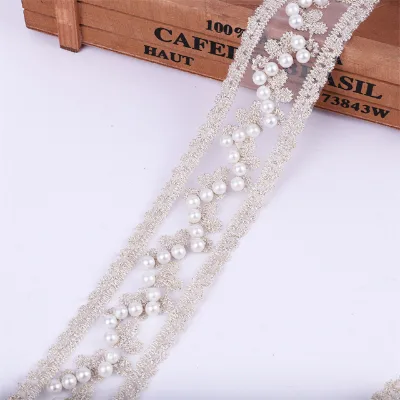 100% Polyester Apparel Lace Accessories Decoration Lace Trimming for Garment
