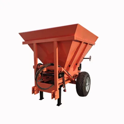 Hszn 2 Cubic Box Type Mounted Single Disc Rear Manure Spreader Small Medium Farmland Heavy Duty Chain Conveying Low Noise 740kg