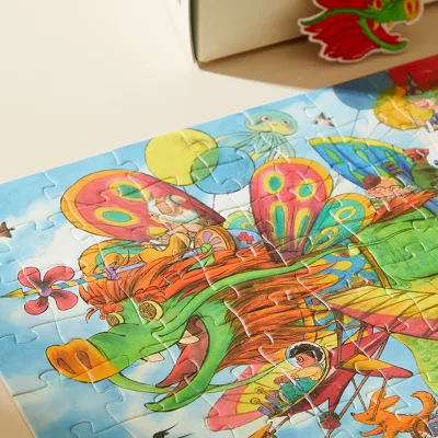 Mideer MD4283 Artist (Holiday Edition) Puzzle - a Dragon Comes to Town Traditional Chinese New Year Themed Jigsaw Puzzle