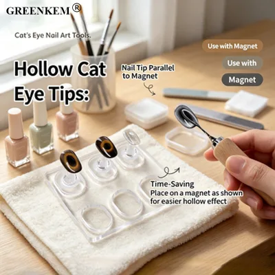 Hollow Multifunctional Strong Suction Superconducting Magnetic Nail Art Gel Manicure Cat Eye Magnet